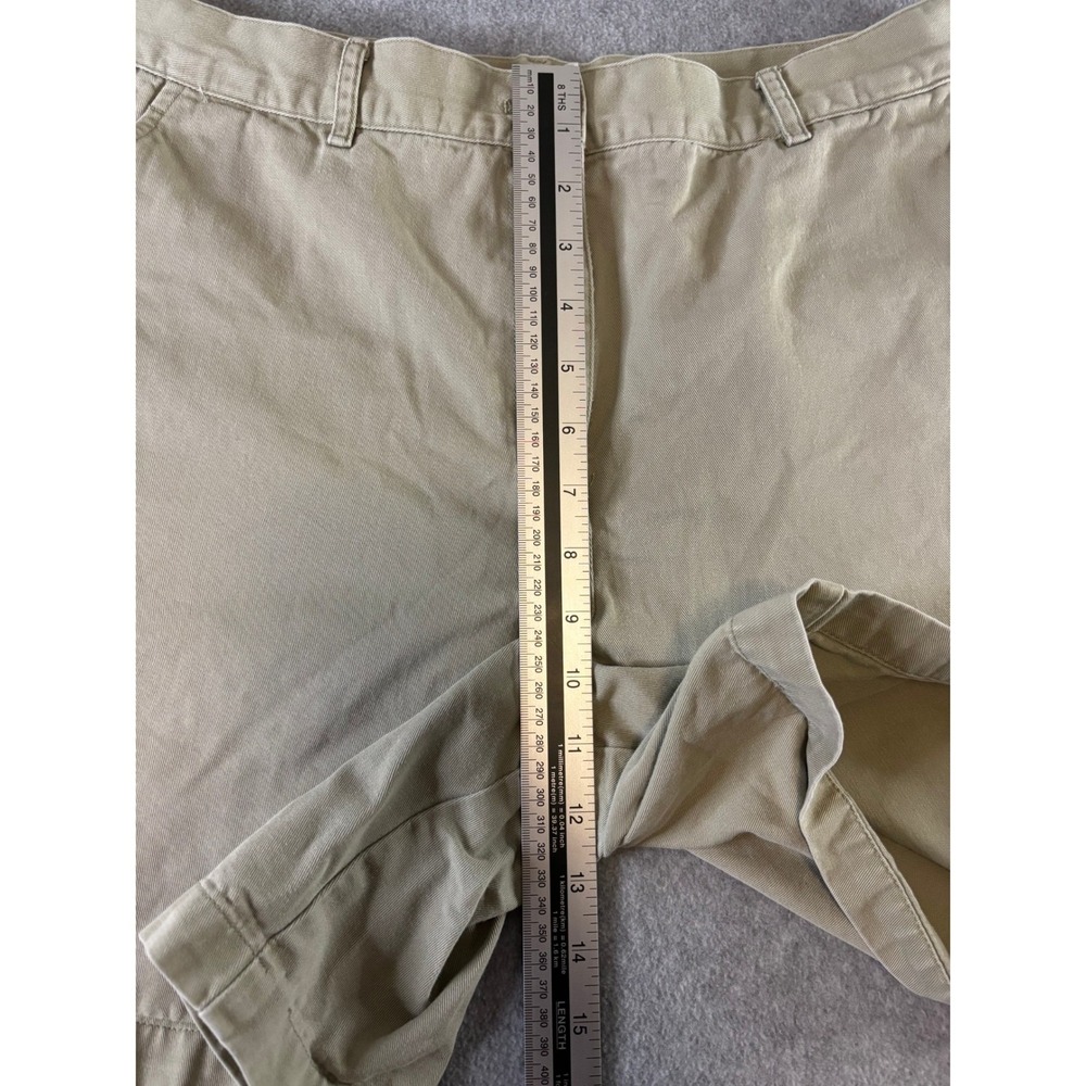 Lauren Ralph Lauren Women's Size 12 Khaki Chino Shorts Tan Cotton Twill - Picture 4 of 8